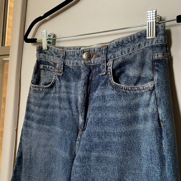 Rag & Bone Miramar Sofie Wide Leg Pant Sweatpant Jeans in Kimber Blue 24 - Picture 4 of 11